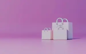3 shopping bags symbolising brand identity